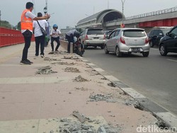 Duh! Jembatan Ampera Sudah Rusak Lagi