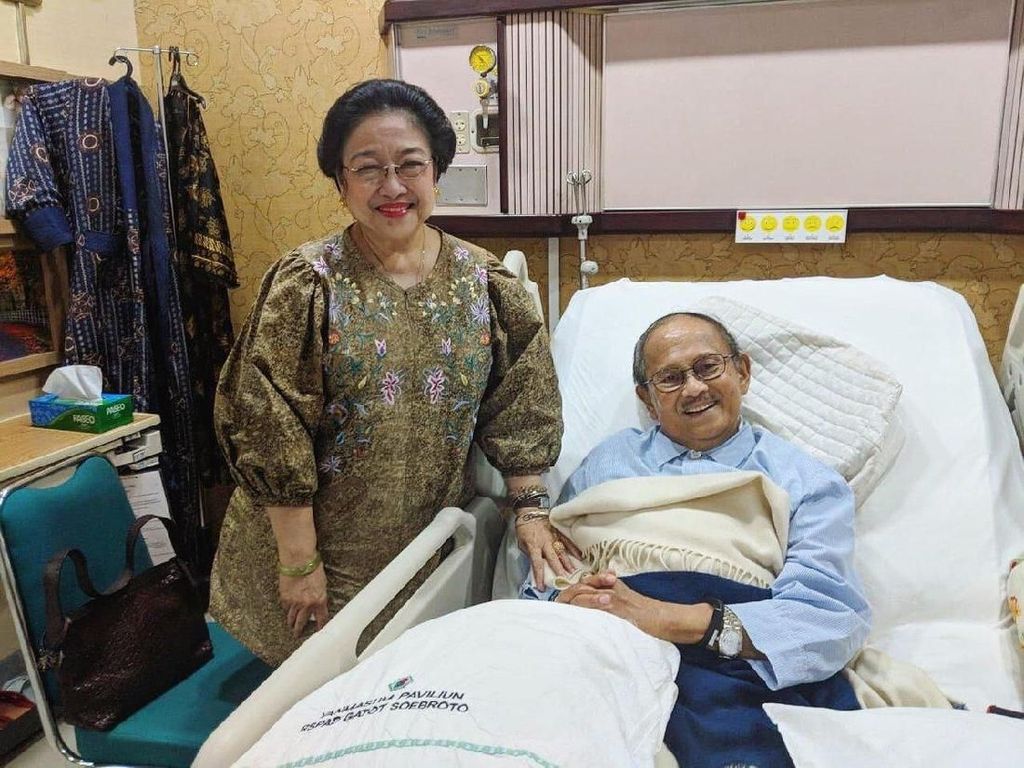 Tersenyum, Habibie Makin Sehat Saat Dijenguk Megawati di RSPAD Tersenyum, Habibie Makin Sehat Saat Dijenguk Megawati di RSPAD