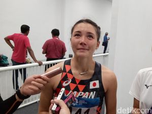 Atlet Asal Jepang Ini Bercucuran Air Mata Usai Gagal Rebut Emas Heptathlon