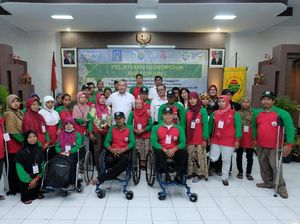 Berdayakan Kaum Disabilitas, Kemendes Gelar Pelatihan Hidroponik
