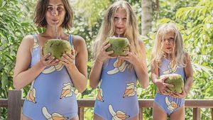 Bareng 2 Putrinya, Blogger Ini Bikin Foto Makan yang Kompak!