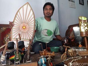 Nelayan Ini Buktikan Limbah Kayu-Plastik Bisa Jadi Handycraft Cantik
