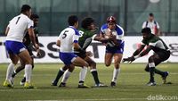 Kerasnya Pertandingan Rugby Korsel vs Sri Lanka