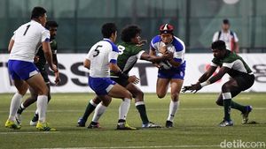 Kerasnya Pertandingan Rugby Korsel vs Sri Lanka