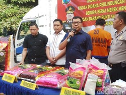 Pelaku Pemalsuan Merek Beras Premium di Jatim Diringkus