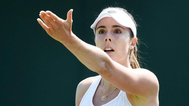 Alize Cornet sempat mendapatkan teguran dari wasit.