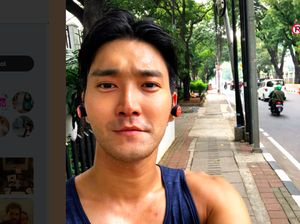 Siang-Siang Joging di Jakarta, Siwon Suju Basah Kuyup Mandi Keringat
