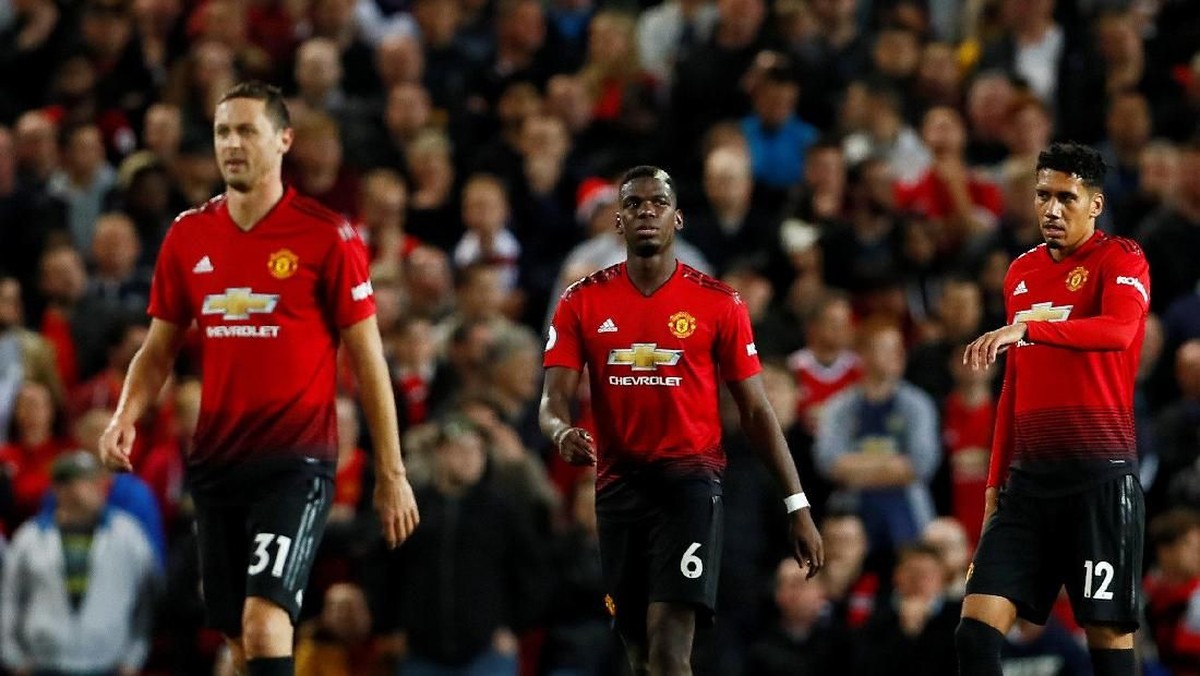 Manchester United usai ditaklukkan Tottenham Hotspur. (Foto: Action Images via Reuters/Jason Cairnduff)