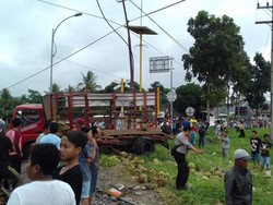 Sempat Terdengar Ledakan Saat KA Mutiara Timur Tabrak Truk Elpiji