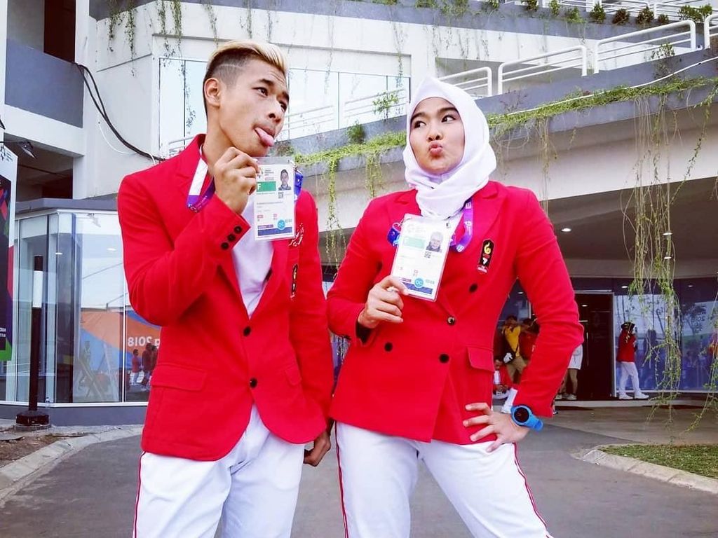 Kemesraan Hanifan dan Pipiet, Pasangan Pencak Silat Raih Emas di Asian Games