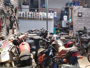 Polisi Endus Bengkel di Uber Bandung Simpan Motor Rampasan Begal