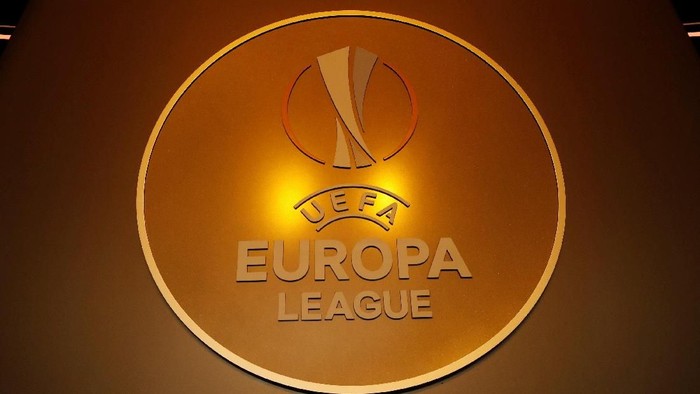 Soccer Football - Europa League Group Stage Draw - Grimaldi Forum, Monaco - August 31, 2018   General view of the UEFA Europa League logo before the start of the draw   REUTERS/Eric Gaillard