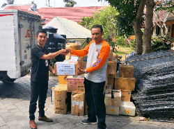 J&T Express Kirim 400 Kg Bantuan untuk Korban Gempa Lombok
