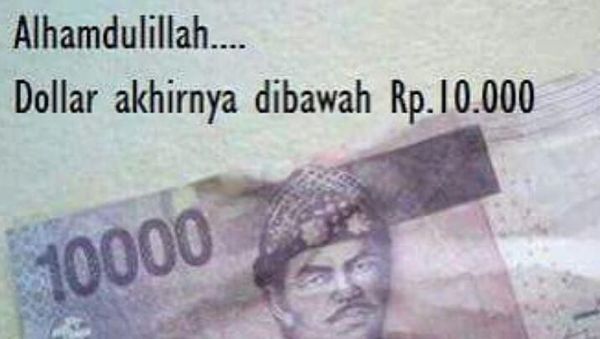 Lucunya Deretan Meme Dolar AS yang Perkasa Lawan Rupiah