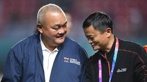 Jack Ma (kanan) taipan asal China pemilik Alibaba. (