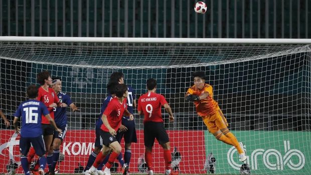 Timnas Jepang menerapkan permainan disiplin di laga final Asian Games 2018.
