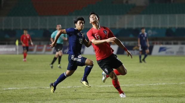 Korea Selatan mendominasi jalannya pertandingan pertama melawan Jepang.