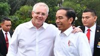 Potret Keakraban Jokowi-PM Australia di Bogor