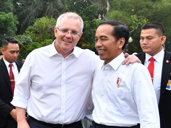 Potret Keakraban Jokowi-PM Australia di Bogor