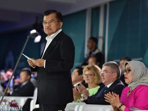Foto: Ekspresi JK Saat Pidato di Penutupan Asian Games 2018 Foto: Ekspresi JK Saat Pidato di Penutupan Asian Games 2018