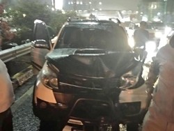 5 Mobil Kecelakaan Beruntun di Tol Arah Semanggi, Lalin Tersendat