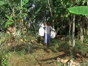 Ramai-ramai Warga Bantu Keluarga Dasirin Pindah dari Kandang Kerbau