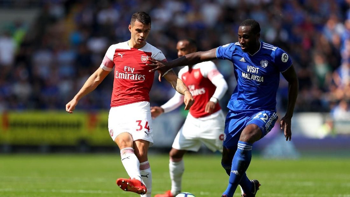 Arsenal ditahan imbang Cardiff di babak pertama. (Foto: Catherine Ivill/Getty Images)