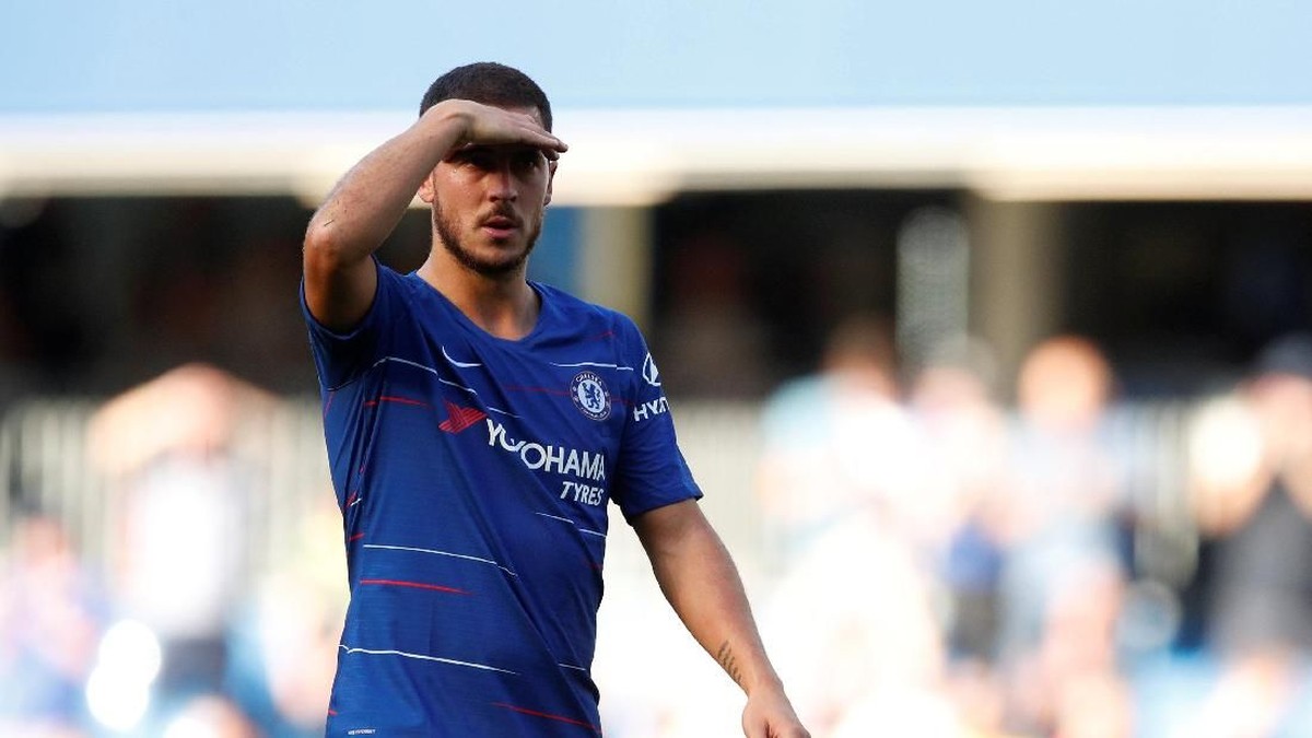 Pemain Chelsea, Eden Hazard. (Foto: John Sibley/Reuters)