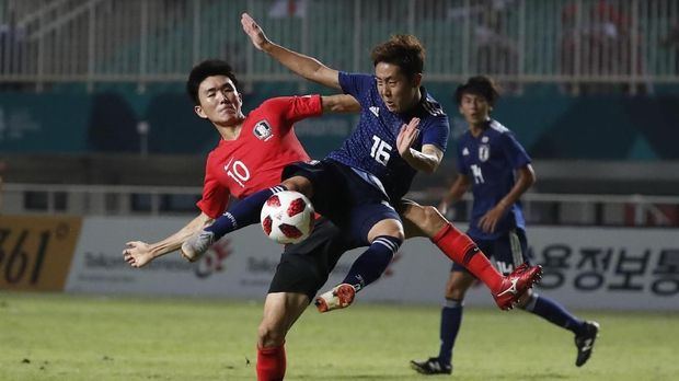 Korea Selatan menang 2-1 atas Jepang di babak final sepak bola Asian Games 2018.