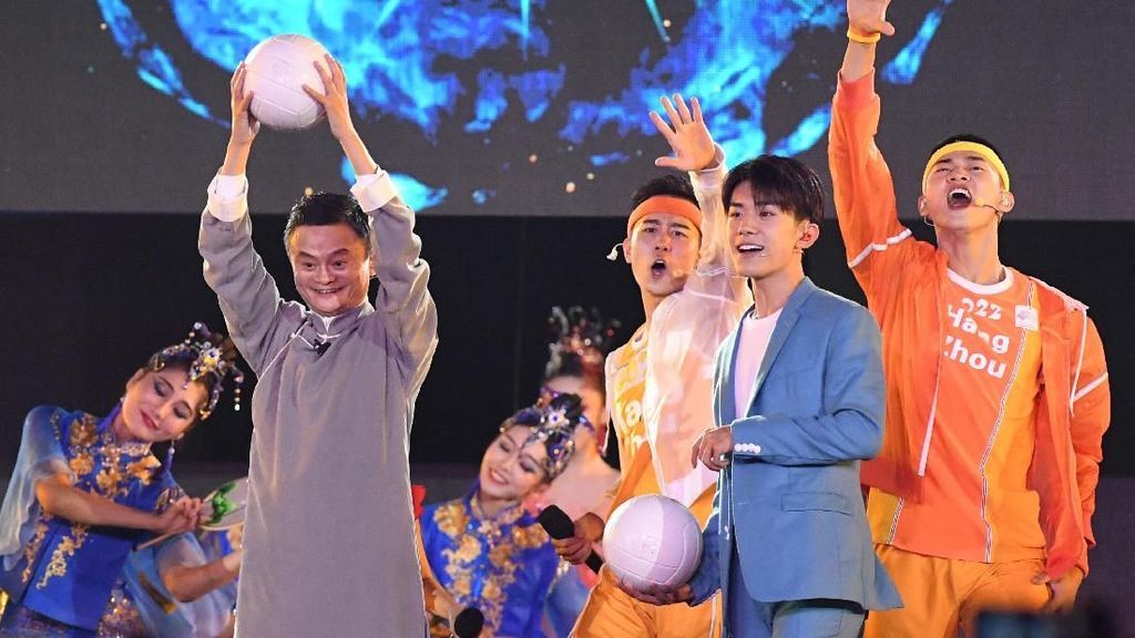 Aksi Singkat Jack Ma di Penutupan Asian Games 2018