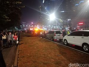 Penutupan Asian Games Usai, Jalan Jenderal Sudirman Macet