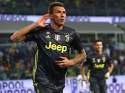 Mario Mandzukic, penyerang Timnas Kroasia juga jadi andalan Juventus. Penilaian itu diberikan untuk performa pada periode 3 Juli 2017-15 Juli 2018 (Marco Luzzani/Getty Images)