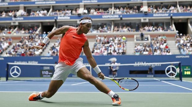 Rafael Nadal melangkah ke babak perempat final AS Terbuka 2018.