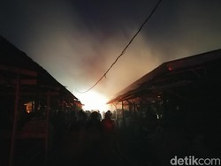 Pasar Gedebage Bandung Terbakar