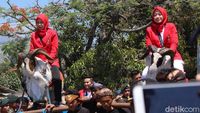 6 Pesilat Peraih Emas Asian Games Diarak Keliling Kota Garut