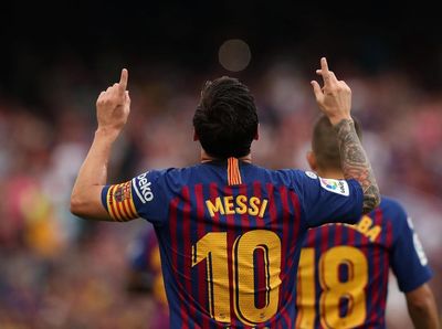 Barcelona Pesta 8 Gol ke Gawang Huesca