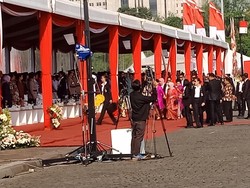 Iriana Jokowi Hadiri HUT ke-70 Polwan di Monas