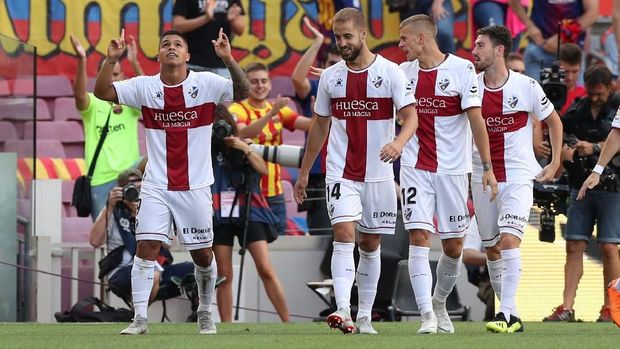 Huesca sempat unggul lebih dulu di menit ketiga.