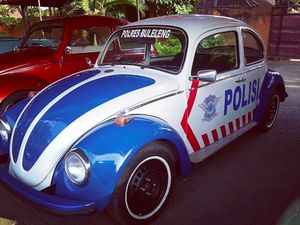 Keren, VW Kodok Jadi Mobil Patwal Bali