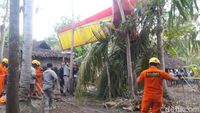 Foto: Kondisi Pesawat Latih yang Jatuh di Gunungkidul