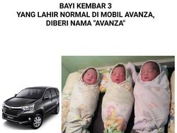 Bayi Kembar Tiga Diberi Nama Avanza, Ini Kata Toyota
