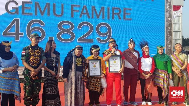 Senam Gemu Famire, Berawal dari Oleh-oleh Berujung Rekor MURI