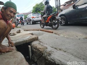 Pria Jadi Korban Drainase di Depok, Luka 9 Jahitan di Hidung