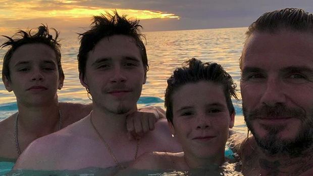 David Beckham dan anak-anaknya