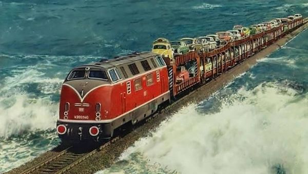 Jalur Kereta Ajaib, Tembus Sungai hingga Gedung