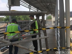 Perbaikan JPO Hampir Roboh di Depan Samsat Jakbar Butuh 5 Hari