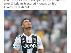 Jumlah gol Ronaldo di Juventus untuk saat ini kalah dengan anaknya. Ronaldo Jr. sudah cetak empat gol di Juventus junior. (Foto: Istimewa)