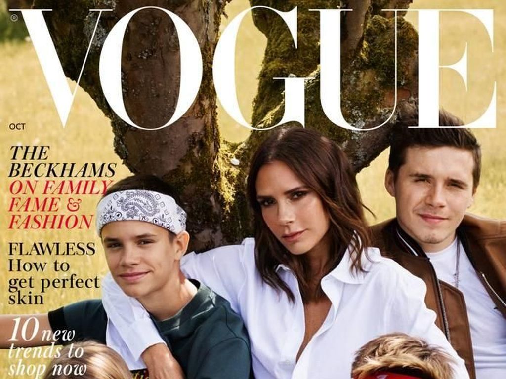 Family Goals, Victoria Beckham Mejeng Bareng 4 Anaknya di Cover Vogue