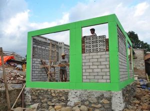 700 Rumah Anti Gempa Dibangun untuk Korban Bencana di Lombok