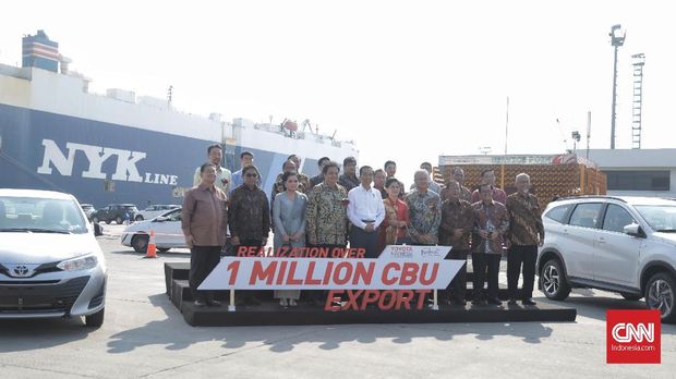 Pencapaian tonggak sejarah baru, ekspor CBU lebih dari 1 juta unit dari Toyota Indonesia.